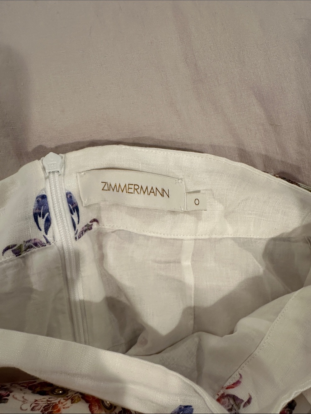 Zimmermann Prima Gathered
Printed Linen Mini Skirt - Picture 3 of 4